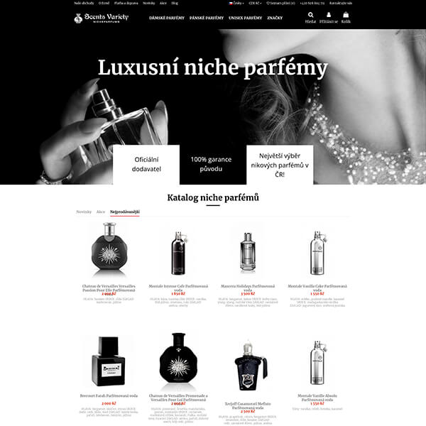 Интернет-магазин парфюмерии Nicheparfum класса люкс в Праге