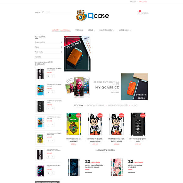 Интернет-магазин аксессуаров для телефонов в Чехии - Qcase.