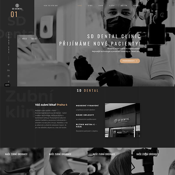 Стоматологическая клиника в Праге SD-dental - корпоративный сайт